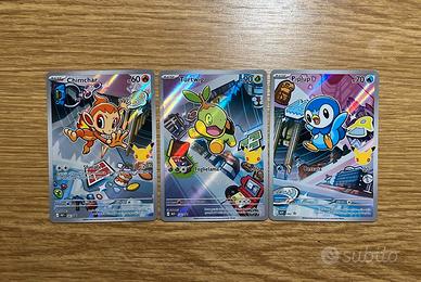 Trio starter Turtwig, Chimchar, Piplup