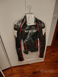 Giacca Dainese Racing 3 D-dry Nero/Bianco/Ross flu