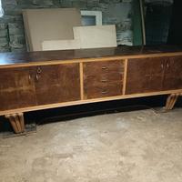 Mobile anni '50 e set di 4 sedie