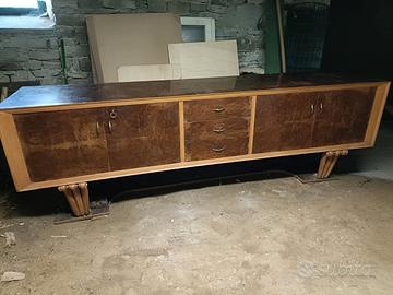 Mobile anni '50 e set di 4 sedie