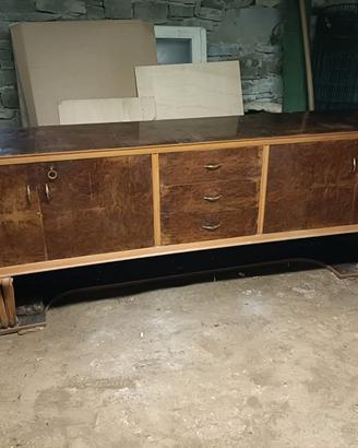 Mobile anni '50 e set di 4 sedie