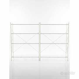 Coppia 2 Vetrine IKEA   Metallo Bianco e Vetro