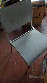 sedia da giardino più sgabello 