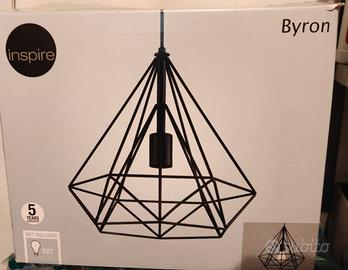 Lampada a sospensione industriale nero Inspire