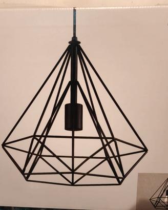 Lampada a sospensione industriale nero Inspire
