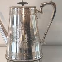 Antica caffettiera inglese del 1800