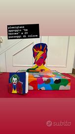 Marco Lodola serigrafia plexiglass  be heroes