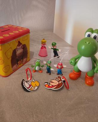 Lotto nintendo super mario personaggi salvadanaio