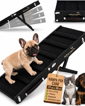 Rampa per cane 4 altezze max 20 kg  antiscivolo