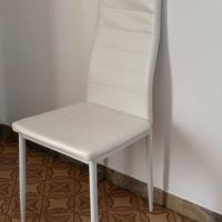 Sedia moderna imbottita in ecopelle