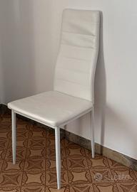 Sedia moderna imbottita in ecopelle