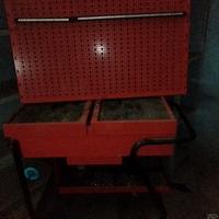 carrello porta attrezzi con pannello pora attrezzi