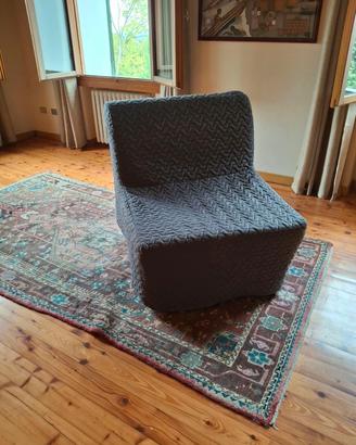 Poltrona letto Lyksele  fodera colore grigio