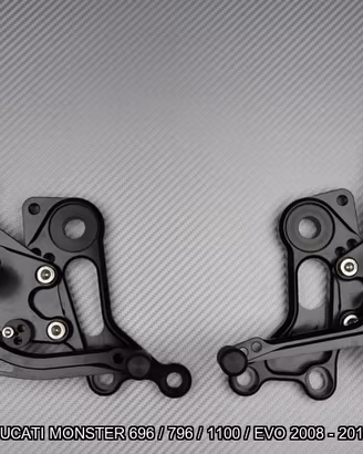 Pedane arretrate DUCATI MONSTER 696 796 1100 2008