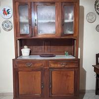 Cristalliera e piattiera fine secolo '800 a vetri