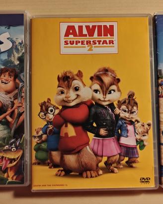 DVD I Croods, Alvin Superstar 2, Rio