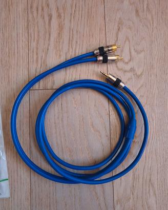 Cavo audio Inline da RCA a 3,5mm alta qualita 2m
