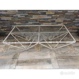 TAVOLINO BIANCO DESIGN ANNI 70 STILE PAOLO PIVA CO