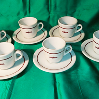 Servizio 6 tazzine caffè Lavazza vintage