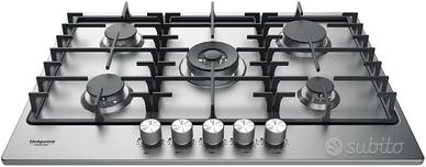 Piano cottura 5 fuochi Ariston Hotpoint PPH 75G DF