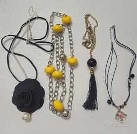 LOTTO DI 4 COLLANE  DI CUI 3 LUNGHE