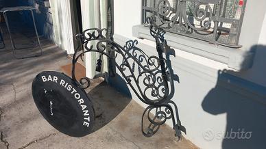 bar insegna ferro battuto 