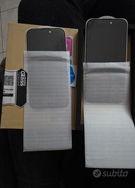 pellicole 2  di vetro iphone 14 e 15  pro 