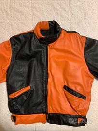 Giubbotto in vera pelle - stile Harley Davidson