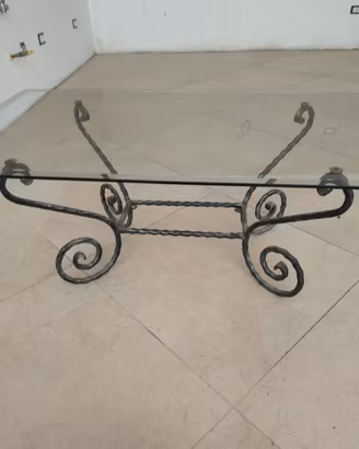 TAVOLO FERRO BATTUTO 