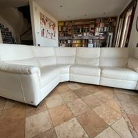 Divano in pelle NATUZZI ad angolo 280x200x100