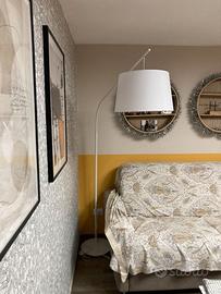 lampada da terra Daddy bianca Ideal Lux