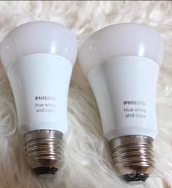 2 lampadine Philips Hue white and color E27