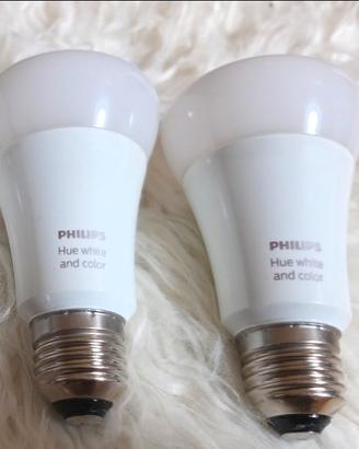2 lampadine Philips Hue white and color E27
