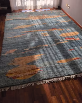 tappeto intrecciato a mano 290 cm x 205 cm