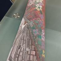 tegola/coppo dipinto a mano