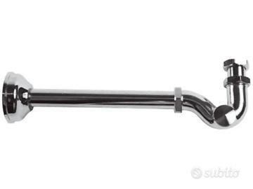 n.2  Sifoni in ottone cromato a "S" 1' pollice