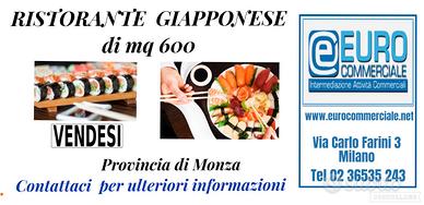290/23 RISTORANTE Giapponese ben avviato di mq 600