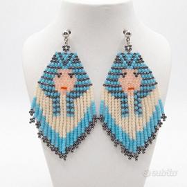 Orecchini Etnici Cleopatra frange Extra lunghi