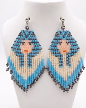 Orecchini Etnici Cleopatra frange Extra lunghi