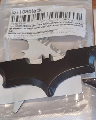 Emblema Adesivo 3D Batman in METALLO - Nuovo