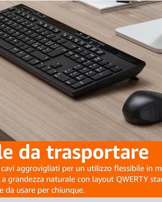 Tastiera + Mouse Wireless NUOVA sigillata