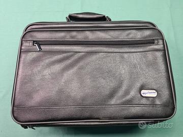 Borsa in pelle da ufficio Nera