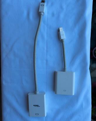 connettori mini display port con VGA/HDMI per Mac