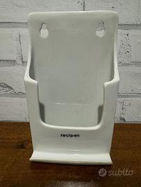 Porta ricevute e scontrin in ceramica da appendere