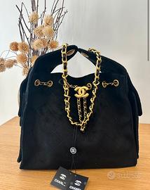 Borsa chanel 25 nera camoscio
