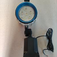 Lampada faretto led 24V 12W per macchinario.