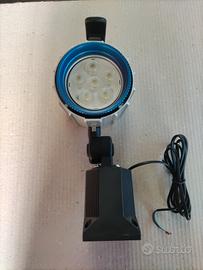 Lampada faretto led 24V 12W per macchinario.