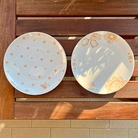 Thun - Set 2 piatti dessert in porcellana