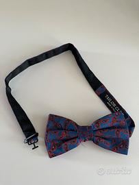 Papillon blu/rosso fantasia Taylor Club