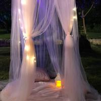 Tenda Baldacchino in Tulle Rosa